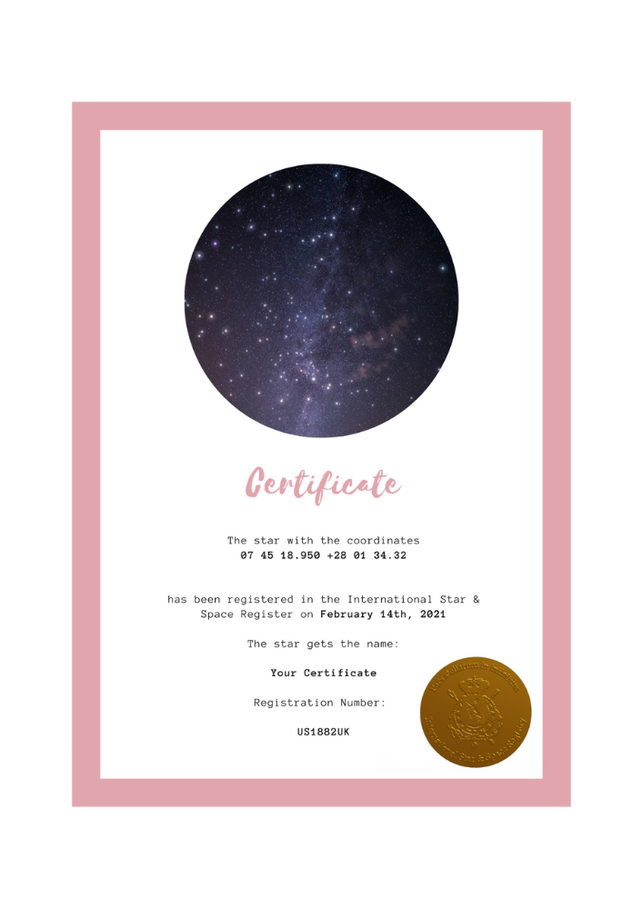 name a star certificate template